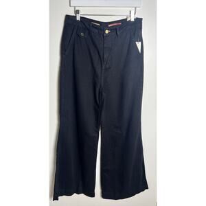 Pilcro X Anthropologie Black‎ Wide Leg High Rise Lyocell Blend Stretch Pants 30